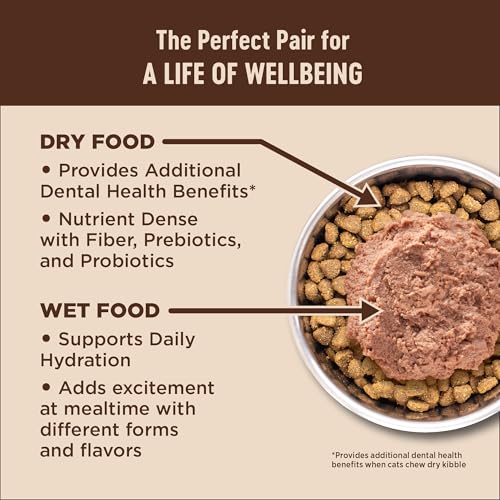 Wellness CORE+ Adult Dry Cat Food for Indoor Cats, Grain-Free, Natural, Chicken, Turkey & Chicken Meal (5 Pound Bag)