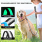 4 Ft LED Dog Leash, Light Up & Lighted Dog Leash, 7 Lighting Modes, Glow in The Dark, Reflective, Double-Sided Light, Rechargeable with Padded Handle