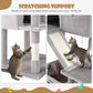 SHA CERLIN 81in Multi-Level Tall Cat Tree Tower for Indoor Kitties/Larger Cat Condo Furniture with Hammock/Cozy Pussycat Perches/Sisal Scratching Posts/Pet House/Wide Base/Grey