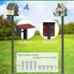 Heavy Duty Bird Feeder Pole - 109 Inch Adjustable 1 Inch Metal Bird House Pole with 14” Deep Auger Base | Outdoor Mount Kit for Bluebird Houses, Hummingbird Feeders, Smart Bird Feeder with Camera