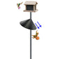 Squirrel baffle for bird feeders pole, squirrel proof cone for outdoors shepherds hook. Squirrels deterrent for bird house, large squirrel guard/blockers, bird feeder accessories, 18 inch Pole mount