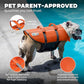 Outward Hound Granby Splash Orange Dog Life Jacket, Large