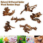Hamiledyi Aquarium Driftwood 3PCS Natural Trunk Driftwood Assorted Branches 8-12" Reptile Wood Decor Terrarium Ornament Fish Tank Decoration