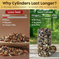 Cardinal Bird Seed Cylinders with Hole – Premium Cardinal Bird Seed Mix Curated for Cardinals & Also Loved by Blue Jays & Woodpeckers – Long Lasting, All Natural, No Fillers, USA Made (4" x 7.75")
