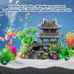 CousDUoBe 9Pcs Resin Castle Decorations Set，Realistic Fish Tank Castle with Eco-Friendly Design,Fish Tank Decorations Aquarium Accessories