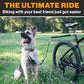 V2.0-180° Rotating Dog Bike Leash - with Shock Absorbers and Quick Attach Mechanism | Carbon Fiber | Detachable, Adjustable for the Smoothest Ride