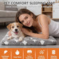 Dog Bed Mat, Reversible Crate Pad & Cute Dog Bed - Machine Washable Kennel Mat with Ultra Soft for Small Dogs (Cool/Warm), 24" x 18", Grey&Star
