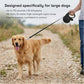 26ft Retractable Dog Leash for Large Dogs up to 110 lbs, with Waste Bag Dispenser, 8m Durable Strong Nylon Tape, 360° Tangle-Free, One-Handed