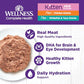 Wellness Complete Health Pate Variety Pack Kitten Canned Wet Cat Food, Natural, Protein Rich, Grain Free, Whitefish and Chicken Recipes, 3 oz, Pack of 12 Cans