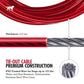 Tuff Pupper Dog Tie Out Cable 60 Feet | Dog Runner Cable for Yard 60 ft | Heavy Duty Lead | Water & Rust Resistant Industrial Strength Steel | 360