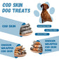 Pawmate Dog Treats Chicken Wrapped Cod Fish Skin Sticks, Healthy High Protein Omega3 Cod Twist Dog Chews Real Chicken Wrap Teeth Cleaning for Large Medium Small Breeds, 10.6 oz