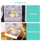 Colorday Bird Bath for Cage, Parrot Bath for Small to Medium Birds, Cockatiels, Parakeets, Budgie, Quaker, Conure, Lovebirds, Finches(6.7X6.7X7.74 inch)