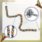 Bird Bungee Climbing Swing - Colorful Parakeet Rope Perch (23.6 Inches)