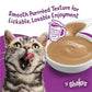Purina Friskies Pureed Cat Food Topper, Lil’ Shakes With Scrumptious Salmon Lickable Cat Treats - (Pack of 16) 1.55 oz. Pouches
