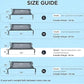 50" Lx32 Wx8 H Cooling Elevated Dog Bed for Large Dogs with Non-Slip Floor Protectors & Breathable Mesh, Raised Indoor & Outdoor Dog Cot Pet Hammock, Grey