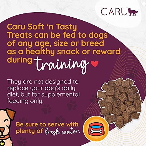 CARU - Soft 'n Tasty Baked Bites - Rabbit Bites Dog Treats - Flavorful Training Treats - 3.75 oz