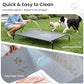 Love's cabin Elevated Cooling Dog Bed for Large Dogs, Portable Indoor & Outdoor Raised Pet Dog Cat Cot, Durable Summer Frame with Breathable Mesh