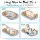 Cat Scratcher, 23.6x14.9 inches Cardboard Cat Scratchers for Indoor Cats, Large Cat Scratching Board, Oval Cat Scratch Pad Bed with Catnip