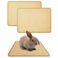Oncpcare 2PCS Rabbit Scratch Mat Natural Bunny Scratching Pad Claws and Teeth Care Rabbit Mats for Cages Chew Toys for Bunny Pet Cage Bedding for Biting Sleeping Nesting, 16x12