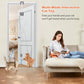 Interactive Cat Toy, Rechargeable Electric Cat Teaser, Hanging Door cat Toy, 2 Motion Modes (360° Spin & Irregular Jumping), Smart Auto Cat Toy for Exercise & Fun, Grey