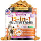 Taurine for Cats Vitamins Treats, 15 in 1 Cat Multivitamin Support Joint, Skin Coat, Digestion, Immunity & Energy, 500 Crunchy & Creamy Chews with Essential Vitamin for Cats All Ages (90-Day Supply)