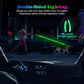4 Ft LED Dog Leash, Light Up & Lighted Dog Leash, 7 Lighting Modes, Glow in The Dark, Reflective, Double-Sided Light, Rechargeable with Padded Handle