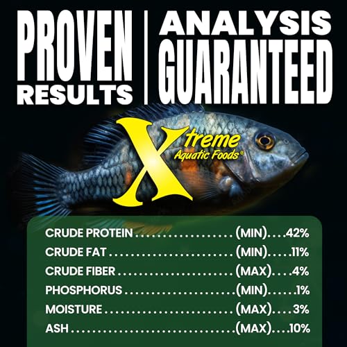 Xtreme Spirulina Flakes - Balanced Herbivorous Diet for Tropical and Marine Fish, Enhanced Health, Vibrant Colors - USA Farm Grown - Ideal for Cichlids, Barbs, Tetras and Guppies (3.5oz)