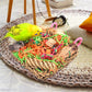 KATUMO Bird Toys, Parakeet Grass Mat Foraging Toy Parrot Shredding Hanging for Cockatiel Lovebird Parakeet Budgie Small-Medium Birds