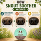 Natural Dog Company Snout Soother Dog Nose Balm – Moisturizing Care for Dry, Crusty, Cracked Noses with Coconut Oil & Shea Butter, Lick Safe Dog Snout Balm for All Breeds - 1 oz Tin