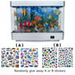 Fake Fish Tank Lamp - Moving Aquarium Night Light with Virtual Ocean Effect, 80s Retro Design for Adult Relaxation, Artificial Aquarium Decorative Lamp for Kids' Room and Cat Owners(US Plug)