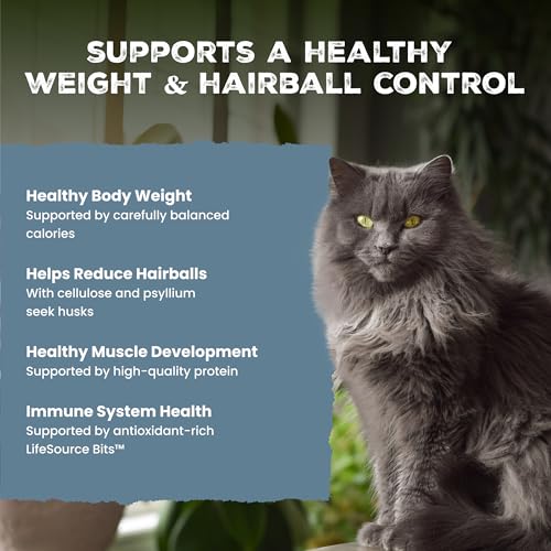 Blue Buffalo Wilderness Chicken Natural High-Protein Grain-Free Dry Food Hairball & Weight Control for Adult Indoor Cats, Real Chicken First