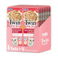 INABA Twin Packs for Cats, Side Dish/Topper Pouch, 1.4 Ounces per Serving, 16 Servings, Tuna & Chicken Recipe in Tuna Broth