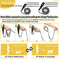 Metal Chain Dog Leash Chew Proof for Dogs, Black, 3.0mm, 4FT | Close Control for Training and Busy Areas, Chew Resistant Chain, Padded Handle, Swivel