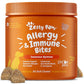Zesty Paws Allergy Immune Bites - Dog Allergy Chews, Dog Probiotics for Itchy Skin and Ears, Peanut Butter, 90ct