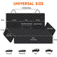 Yuntec Dog Car Seat Cover, Back Seat Cover for Dogs Pet Car Seat Protector Waterproof Bench Car Seat Cover, Non-Slip Reat Seat Cover fits Middle Armrest for Most Cars Trucks SUVs - Black