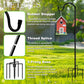 Shepherds Hooks for Outdoor 42 Inch Garden Bird Feeder Pole with 5 Prongs Base Adjustable for Hanging Flower Basket Plant Pot Solar Lantern Light Wind Chime Hanger for Wedding Decor 1 Pack