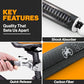 V2.0-180° Rotating Dog Bike Leash - with Shock Absorbers and Quick Attach Mechanism | Carbon Fiber | Detachable, Adjustable for the Smoothest Ride