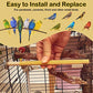 S&X Small Bird Perch Covers, Sand Perch Covers Sandpaper for Budgies, Canaries, Parakeets, Lovebirds and Other Small Birds, 6-Pack