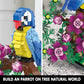 Micro Brick Flower Parrot Toy Building Sets, Home Decor and Office Art Creative Gift, DIY Plant Model for Adults, for Teens Ages 8+ Kids
