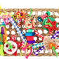 KATUMO Bird Toys, Bird Foraging Wall Toy, Edible Seagrass Woven Climbing Hammock Mat with Colorful Chewing Toys, Suitable for Lovebirds, Finch, Parakeets, Budgerigars, Conure, Cockatiel