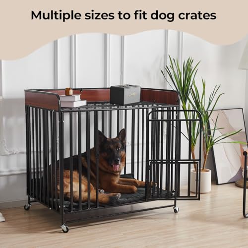 Chew Proof Dog Crate Pad - Indestructible Durable Dog Bed for Aggressive Chewers, Machine Washable & Waterproof Indoor Outdoor Tough Kennel Pad for Large Dogs (Large (28"x41"))