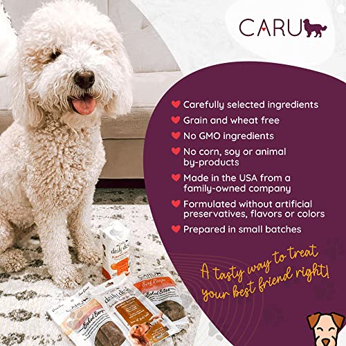 CARU - Soft 'n Tasty Baked Bites - Rabbit Bites Dog Treats - Flavorful Training Treats - 3.75 oz