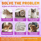 Taurine for Cats Vitamins Treats, 15 in 1 Cat Multivitamin Support Joint, Skin Coat, Digestion, Immunity & Energy, 500 Crunchy & Creamy Chews with Essential Vitamin for Cats All Ages (90-Day Supply)