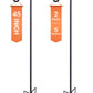 Ottsuls Bird Feeder Pole, 45 INCH Heavy Duty Shepherds Hooks for Outdoor with 5 Prong Base, Adjustable Stand Hanger for Garden Plant, Hummingbird Feeder, Lantern, Hanging Wedding Decor (2 Pack)