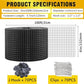 6in X 100ft Solar Panel Bird Guard,Solar Panel roof Protection net 1/2inch Mesh PVC Black Vinyl Coated Galvanized net 70 Fastener ClipsUsed for Bird,Animal Control