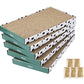 PAWSFANS Cat Scratcher Cardboard Scratch Pad with Box Durable Corrugate Scratching Board Kitty Sofa Lounge Bed Reversible Catnip Included for Indoor Cats,Large (Box, 5pcs)