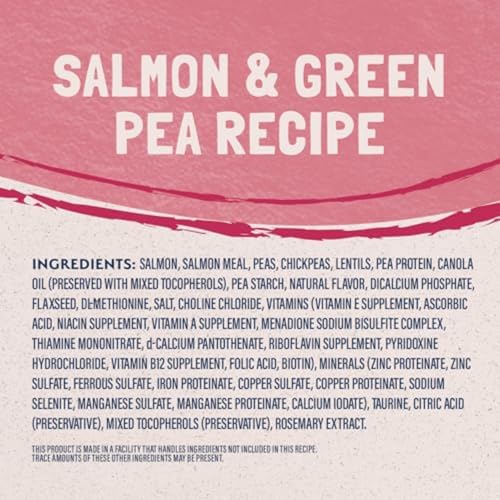 Natural Balance Limited Ingredient Adult Grain-Free Dry Cat Food, Salmon & Green Pea Recipe, 10 Pound (Pack of 1)