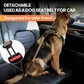 Twoear Heavy Duty Dog Leash for Large Dogs that Pull, 4-7FT Shock Absorbing Bungee Leash with Traffic Handle, Metal Frog Clip, Car Seatbelt