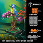 Micro Brick Flower Parrot Toy Building Sets, Home Decor and Office Art Creative Gift, DIY Plant Model for Adults, for Teens Ages 8+ Kids