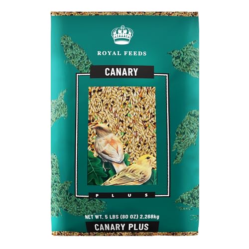 Canary Plus 5 Lbs, Premium Mixed Birdseed, Canary Bird Food with Essential Vitamins and Minerals, Healthy Balanced Nutrition, Supports Daily Energy & Growth, Bird Seed for Pet Birds